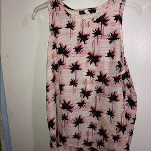 Palm tree tank top